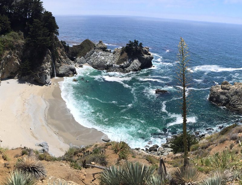big sur, ca waterfall